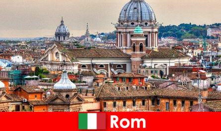 Rome Cosmopolitan metropolis with many churches and chapels a starting point for strangers