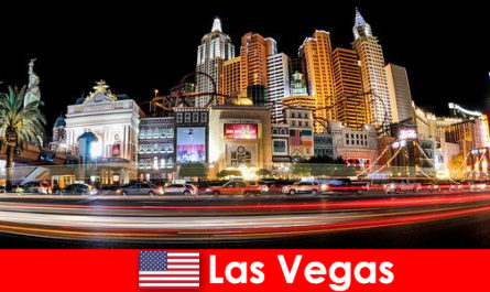 Las Vegas the world capital of entertainment delights foreigners with its nightlife