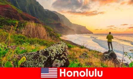 Honolulu is known for beaches, ocean, sunsets for wellness and relaxation vacations