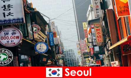 Seoul in Korea the exciting city of lights and advertisements for night tourists