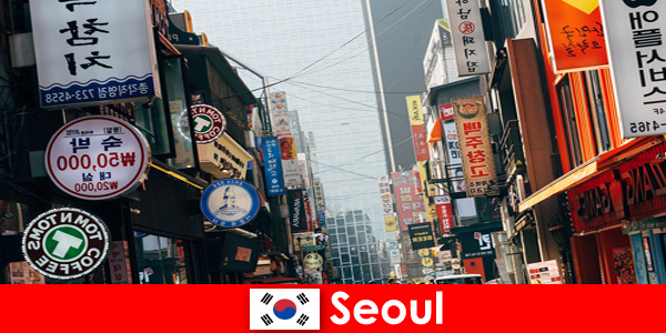 Seoul in Korea the exciting city of lights and advertisements for night tourists