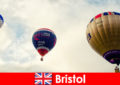 Holiday for brave tourists for balloon flights over Bristol England