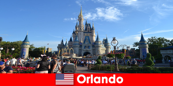 Family vacation with children at Disneyland Orlando United States