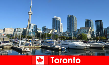 Toronto in Canada is a modern metropolis by the sea very popular with city tourists