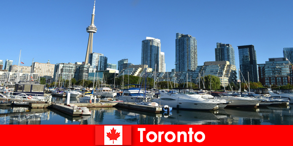 Toronto in Canada is a modern metropolis by the sea very popular with city tourists