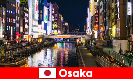 Entertainment districts and delicacies await overseas travelers in Osaka Japan