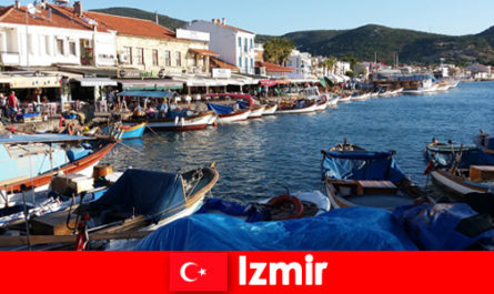 Active travelers commute between the city and the beach in Izmir Turkey