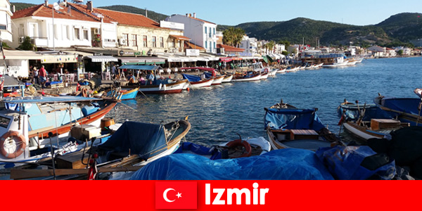 Active travelers commute between the city and the beach in Izmir Turkey