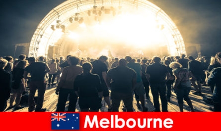 Strangers attend the free open air concerts in Melbourne Australia every year