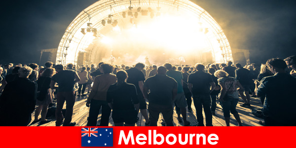 Strangers attend the free open air concerts in Melbourne Australia every year