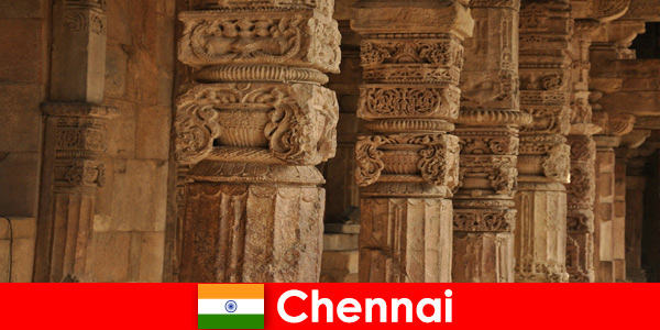 Foreigners visit Chennai India to see the magnificent colorful temples