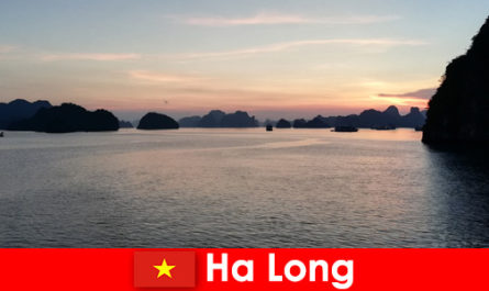 Perfect vacation in Ha Long Vietnam for stressed foreign tourists