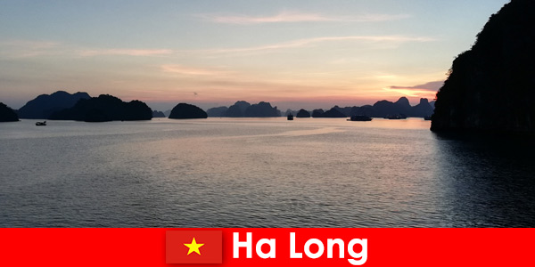 Perfect vacation in Ha Long Vietnam for stressed foreign tourists