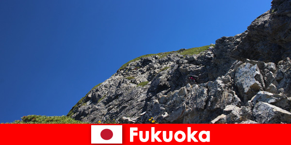 Adventure trip to the mountains in Fukuoka Japan for foreign sports tourists