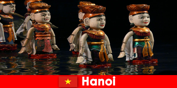 Well-known performances in the water puppet theater inspire strangers in Hanoi Vietnam