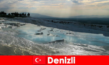 Spa vacation for tourists in the healing thermal springs of Denizli Turkey