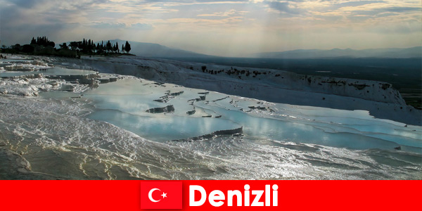 Spa vacation for tourists in the healing thermal springs of Denizli Turkey