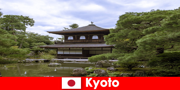 Original shops with old crafts for tourists in Kyoto Japan