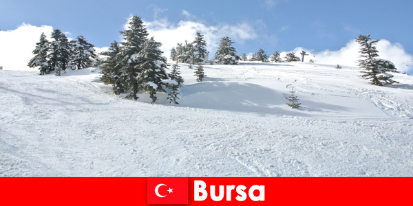 Winter trip for families in the largest ski area Bursa Turkey