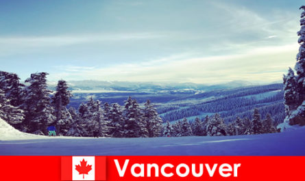 Winter vacation in Vancouver Canada with skiing fun for the travel family
