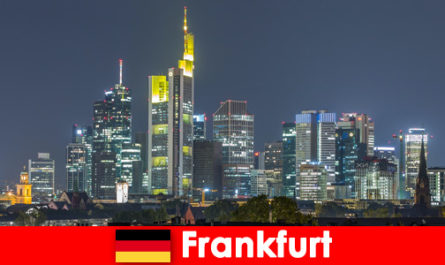 Popular shopping streets in central Frankfurt Germany for tourists