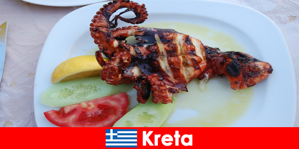 Discover the culinary specialties from the sea in Crete Greece