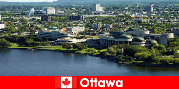 Cultural houses and the most popular restaurants are destination for guests in Ottawa Canada