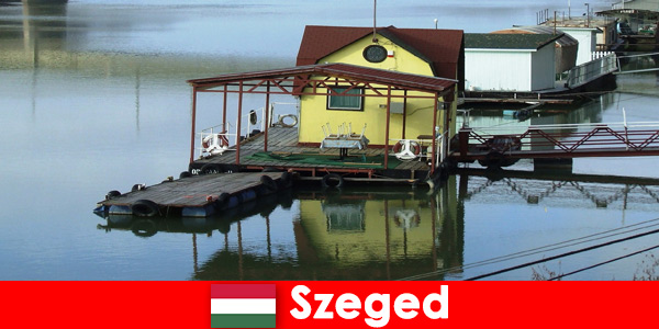 The water landscape in Szeged Hungary has a long history