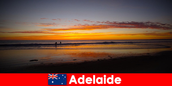 Great beaches in Adelaide Australia round off the evening