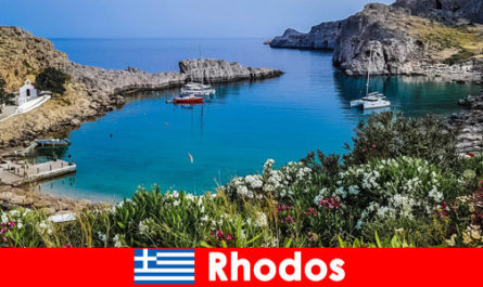Backpackers experience nature up close in Rhodes Greece