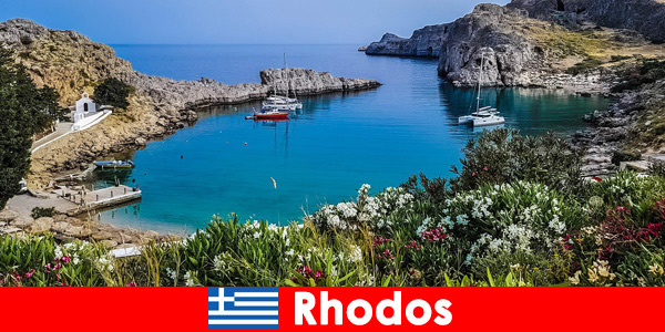 Backpackers experience nature up close in Rhodes Greece