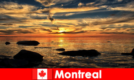 Tourists experience beach, sea and lots of nature in Montreal Canada