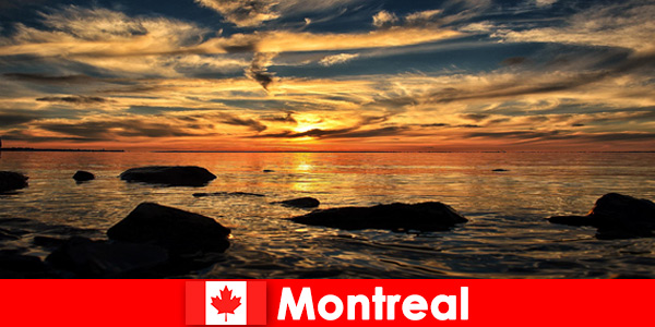 Tourists experience beach, sea and lots of nature in Montreal Canada