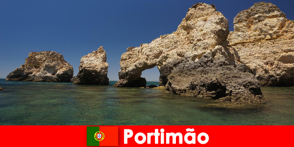 Sea views and artistic rock formations await tourists in Portimão Portugal