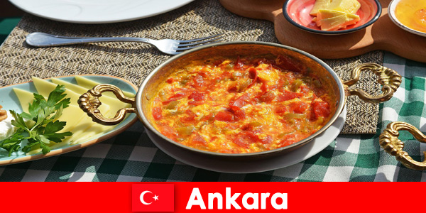 Ankara Türkiye offers culinary specialties from the local kitchen