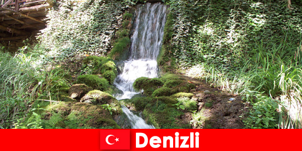 Nature travelers visit unique places in Denizli Türkiye