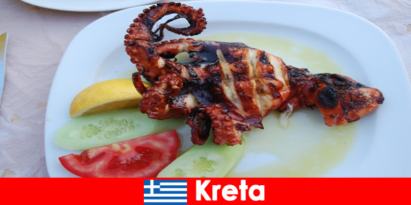 The island of Crete in Greece harbors dishonorable dishes from the sea