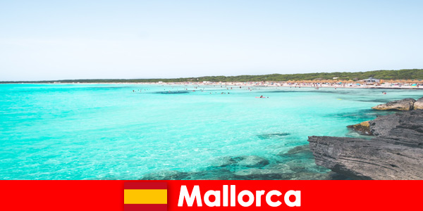 Great bays and crystal clear water for swimming in Mallorca Spain