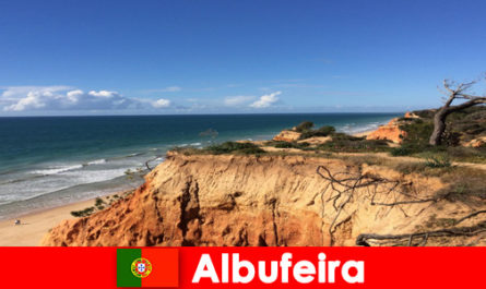Jogging and walking are the most popular things to do in the coastal town of Albufeira, Portugal
