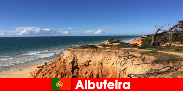 Jogging and walking are the most popular things to do in the coastal town of Albufeira, Portugal