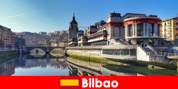 Recommend the boat trips around the city overlooking many sights in Bilbao Spain