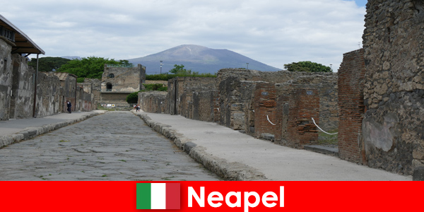 The ancient city of Pompeii is also popular with tourists