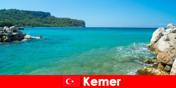 Crystal clear water and lots of nature in beautiful Kemer in Türkiye